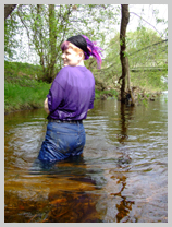  Lady Full-Wellington goes for a paddle featuring Lady Full-Wellington, of Marsh House 