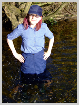  Miss Pink gets supersoaked, sits in the river, and gets bucketed! featuring Miss Pink, village barmaid 