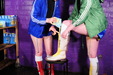 view details of set gm-4f071, Honeysuckle and Miss Abigail destroy each other's sportswear with custard