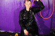 Work Kit Girl Hosedown view details of set gm-4h020, Isabeau hoses herself down in a black boilersuit